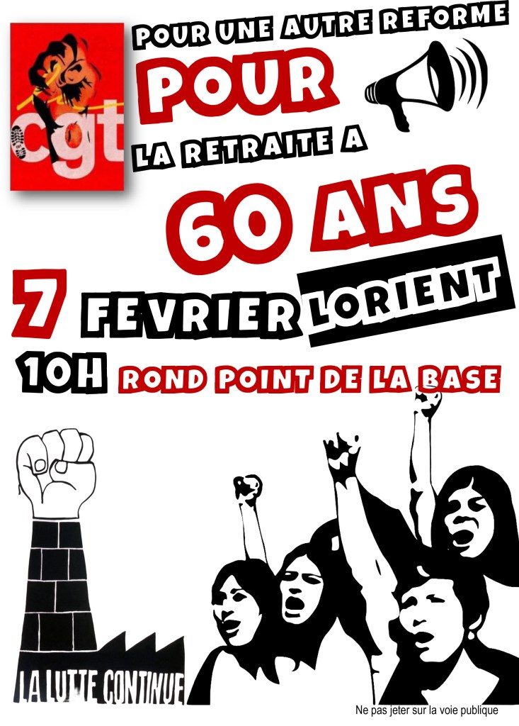 Tract manifestation retraites