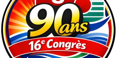 logo 90 ans CGT territoriaux Lanester